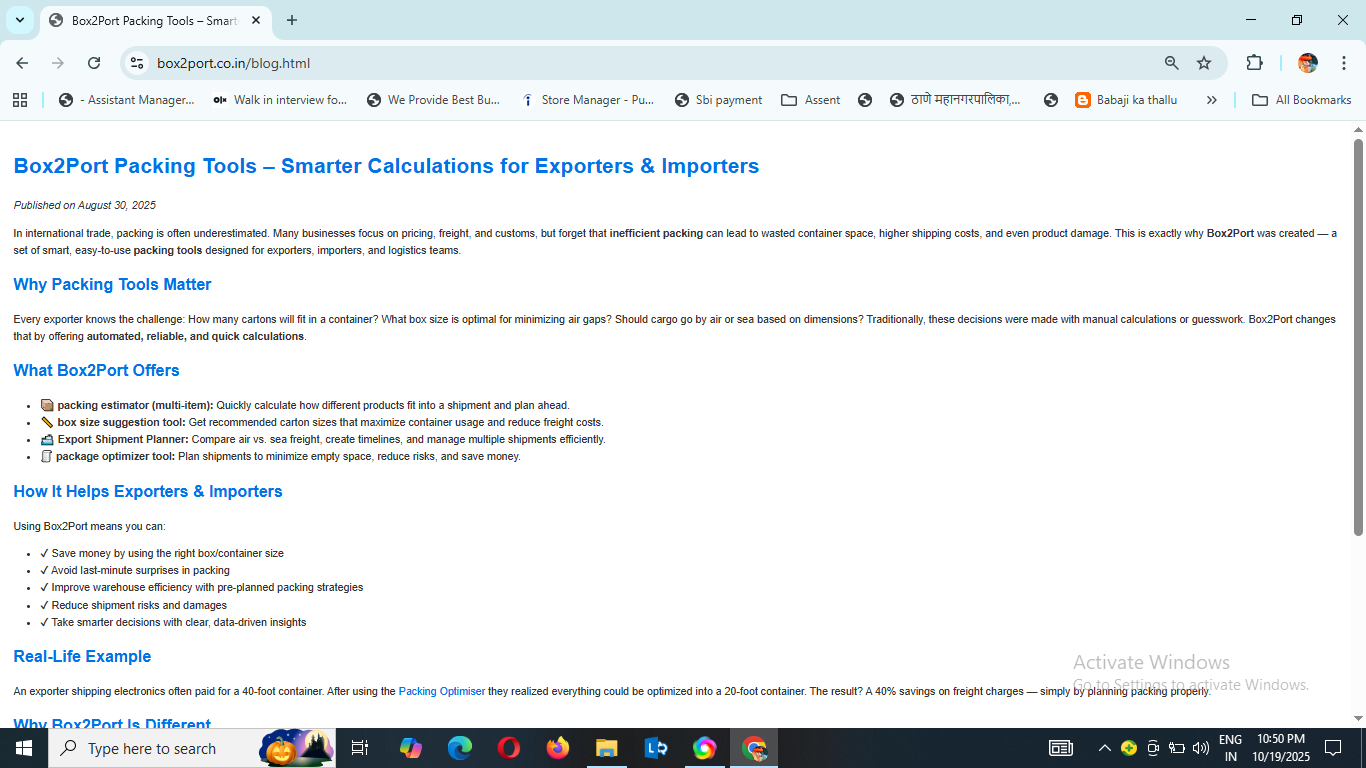 Blog content